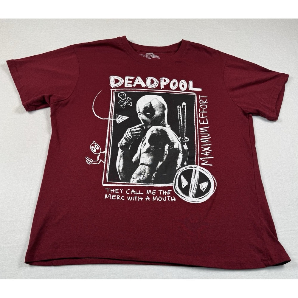 MARVEL STUDIOS DEADPOOL MAXIMUM EFFORT Men's T-Shirt Large